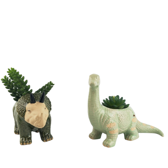 Triceratops Dinosaur Planter